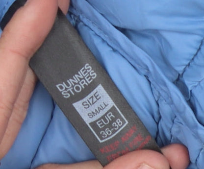 Womens UK Size S Dunnes Stores Blue Puffer Jacket