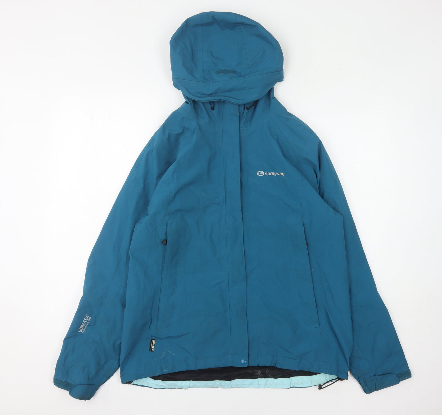 Womens UK Size Medium Sprayway Blue Windbreaker Coat