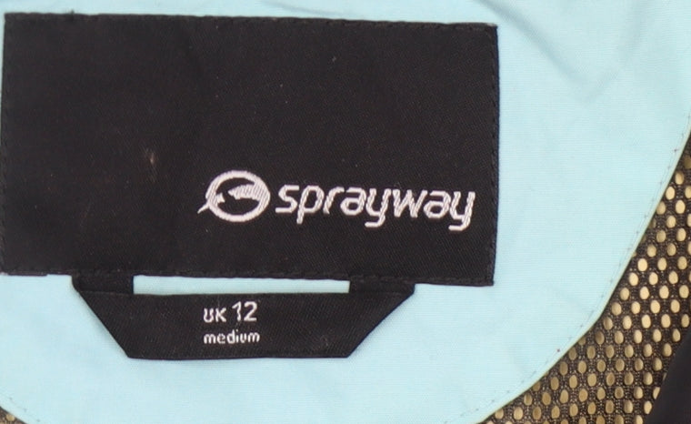 Womens UK Size Medium Sprayway Blue Windbreaker Coat
