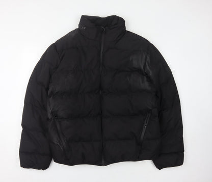 Mens UK Size 2XL Lonsdale Black Puffer Jacket