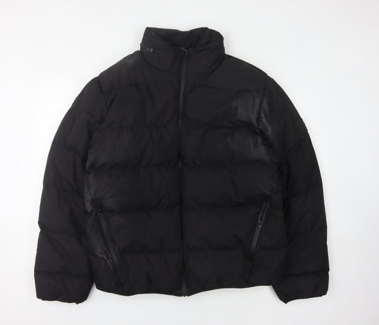 Mens UK Size 2XL Lonsdale Black Puffer Jacket