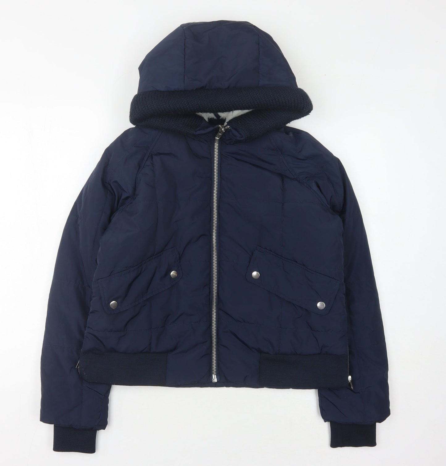 Womens UK Size 8 ASOS Blue Puffer Jacket