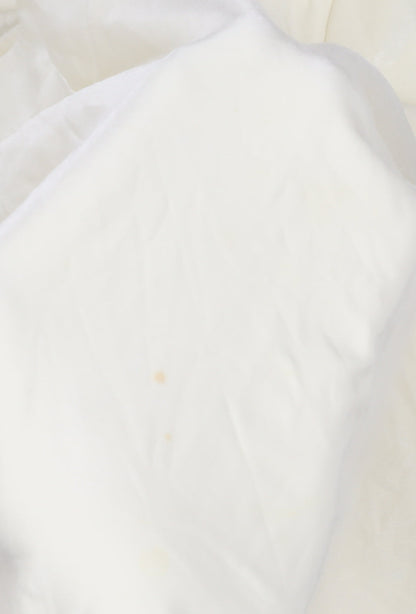 Minuet Women Ivory Top Size 14 3/4 Sleeve Round Neck