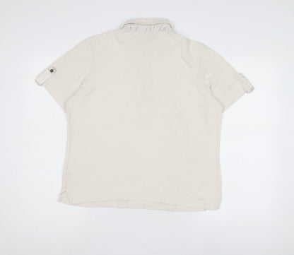 Womens UK Size 16 Marks and Spencer Ivory  Polo