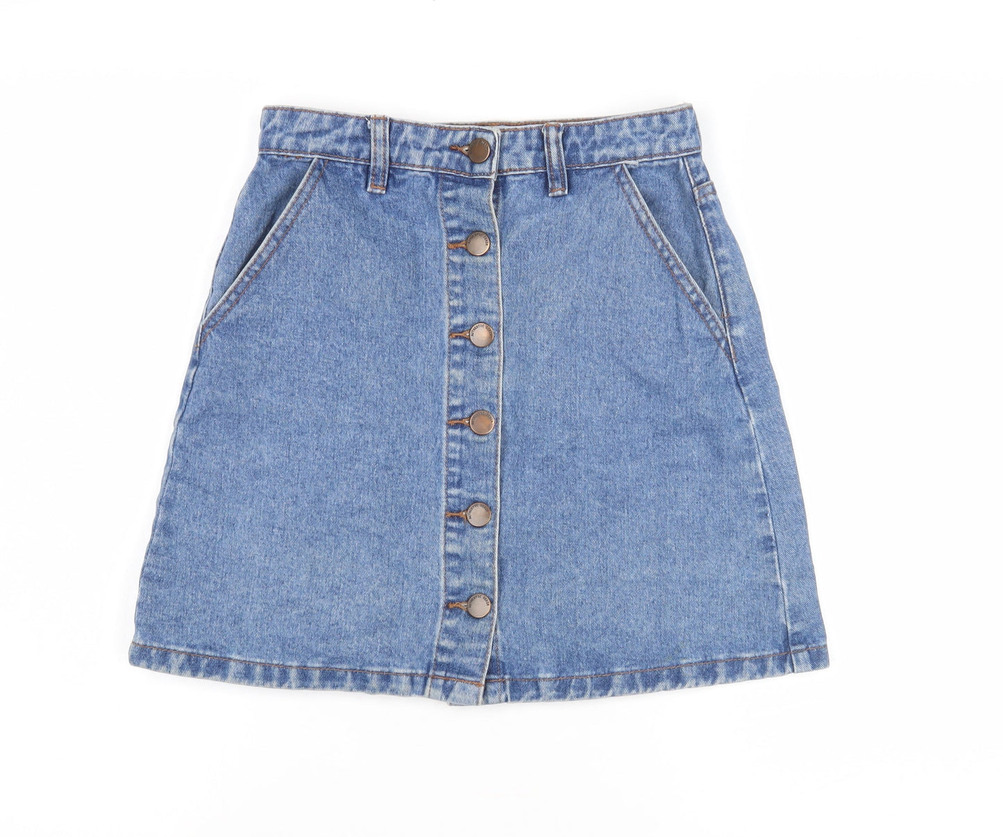 New Look Women's A-Line Denim Skirt Size 6 Blue