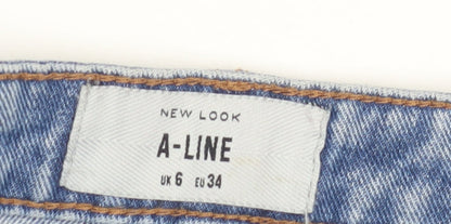 New Look Women's A-Line Denim Skirt Size 6 Blue