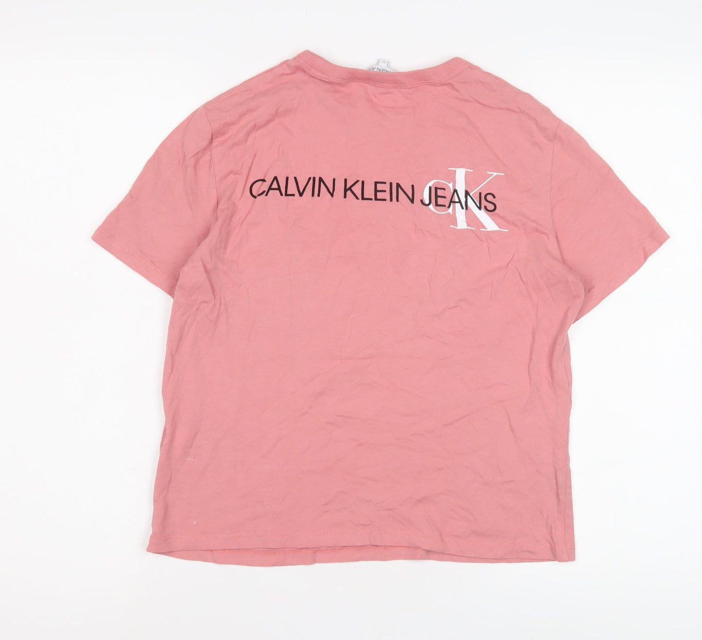 Calvin Klein Women's Pink Basic T-Shirt, XS