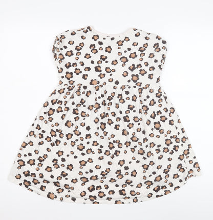 Next Girls Floral Hi-Low Dress, Multicoloured, Size 5-6