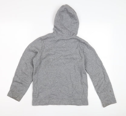 Nike Boys' Grey Full Zip Hoodie M - Casual Comfort Essential