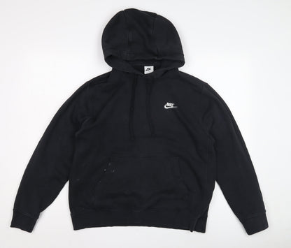 Mens UK Size M Nike Black Pullover Hoodie