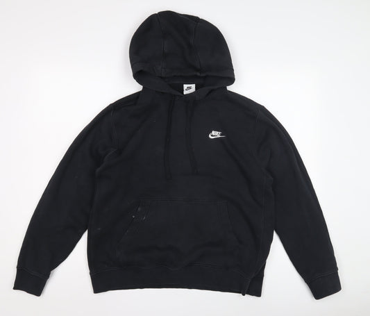 Mens UK Size M Nike Black Pullover Hoodie