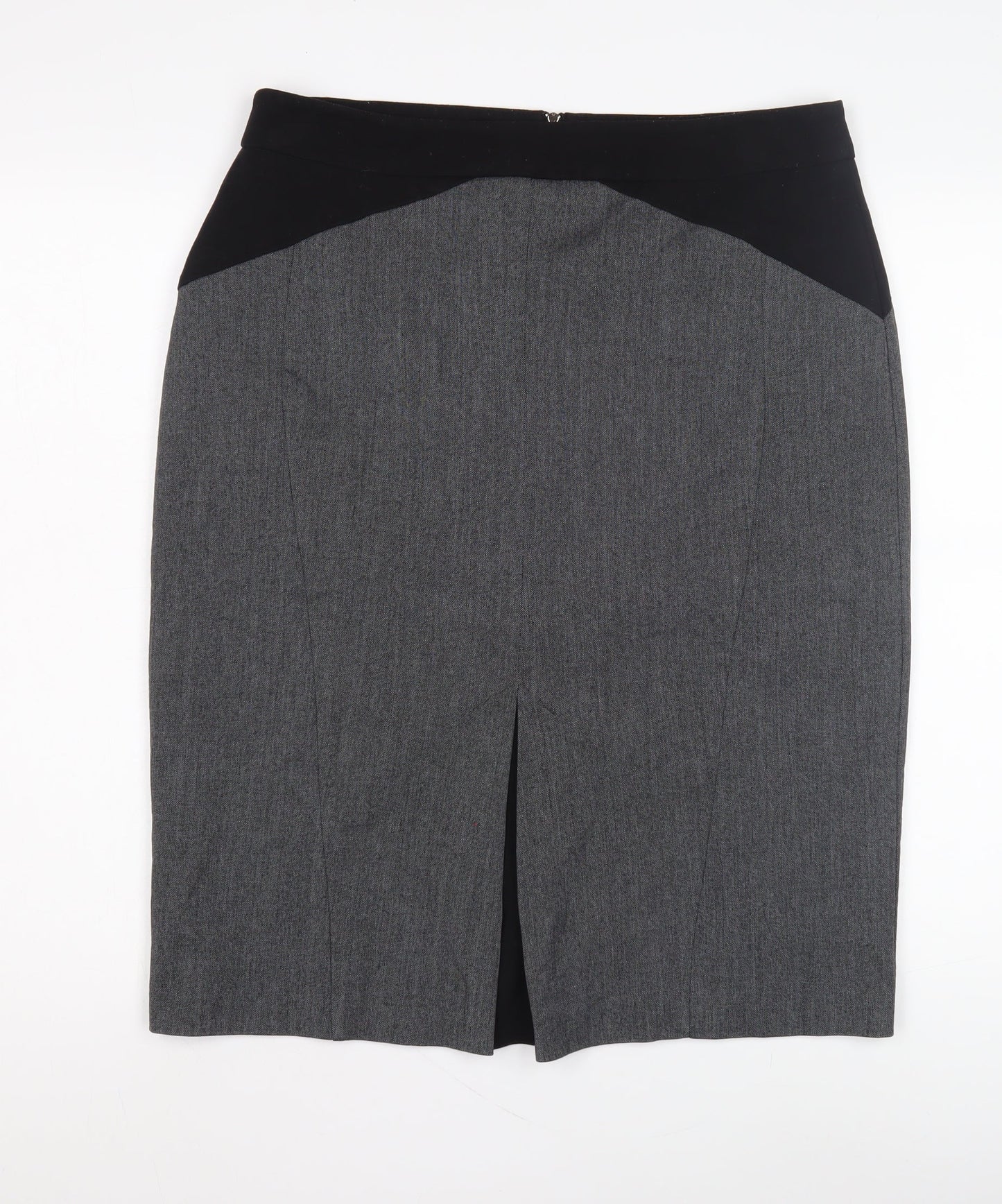 Debenhams Women's Grey Pencil Skirt Size 14