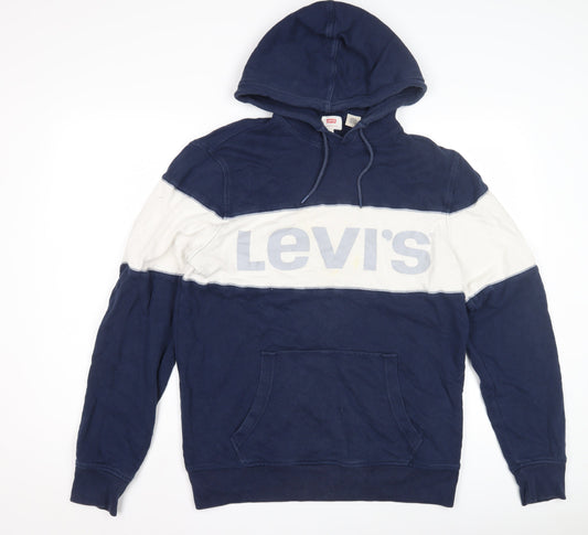 Mens UK Size M Levi's Multicoloured Pullover Hoodie
