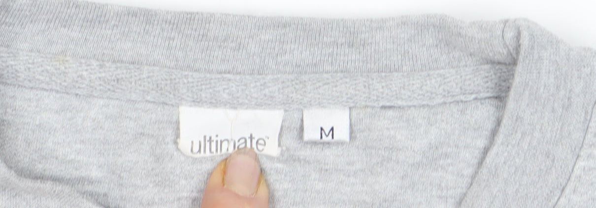 Ultimate Men's Grey Pullover Sweatshirt M