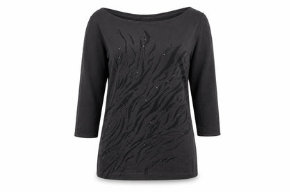 Womens UK Size 14 Debenhams Black Basic Blouse