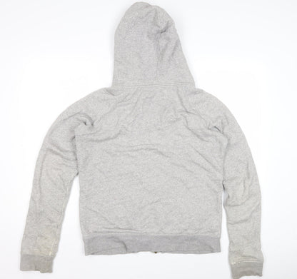 Womens UK Size 12 Jack Wills Grey Full Zip Hoodie