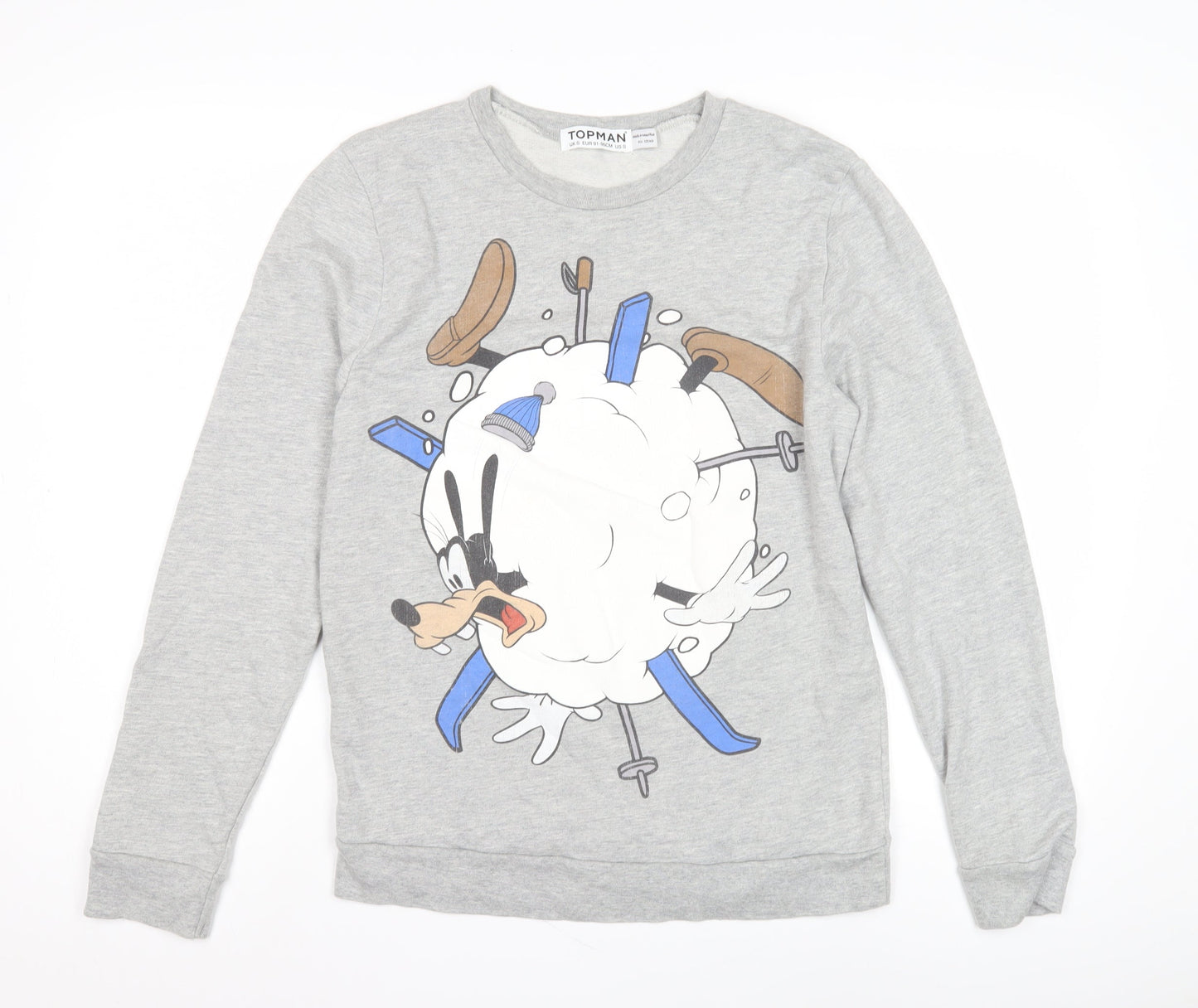 Topman Men’s Grey Cartoon Sweatshirt - Size S