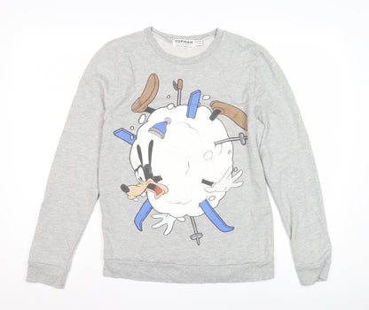 Topman Men’s Grey Cartoon Sweatshirt - Size S