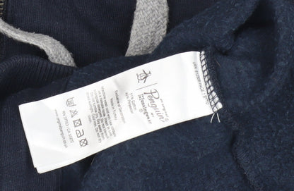 Mens UK Size M Original Penguin Blue Full Zip Hoodie