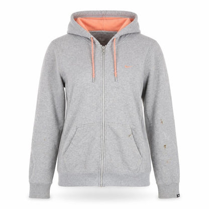Womens UK Size L Nike Grey Full Zip Hoodie