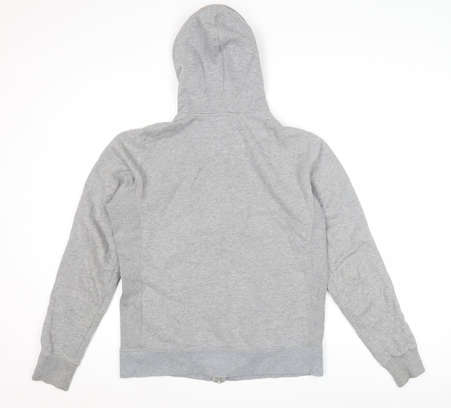 Nike Women's Grey Full Zip Hoodie - L, Activewear Essential