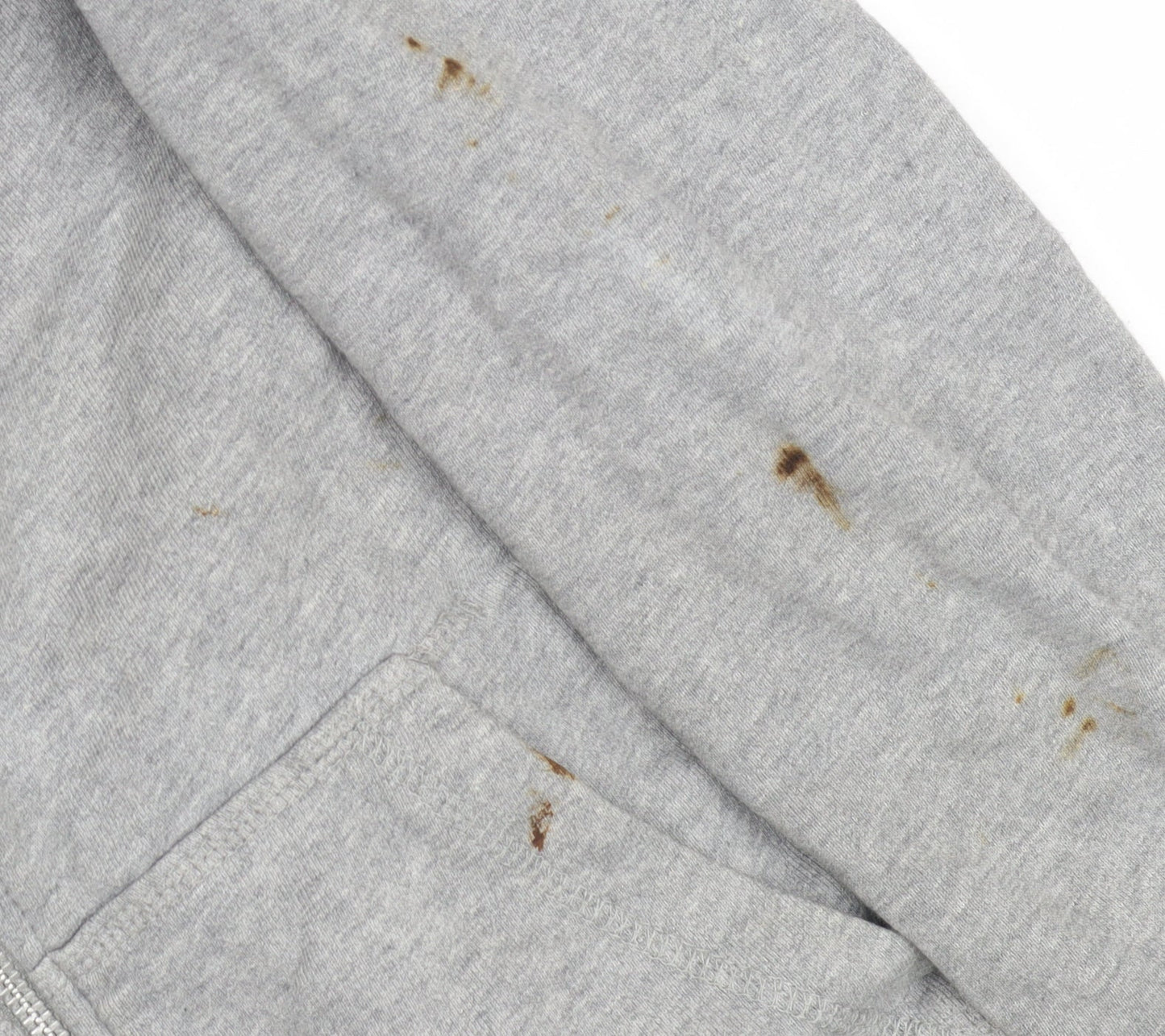 Nike Women's Grey Full Zip Hoodie - L, Activewear Essential