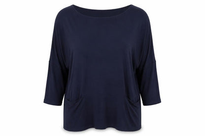 Womens UK Size 12 Phase Eight Navy Basic T-Shirt