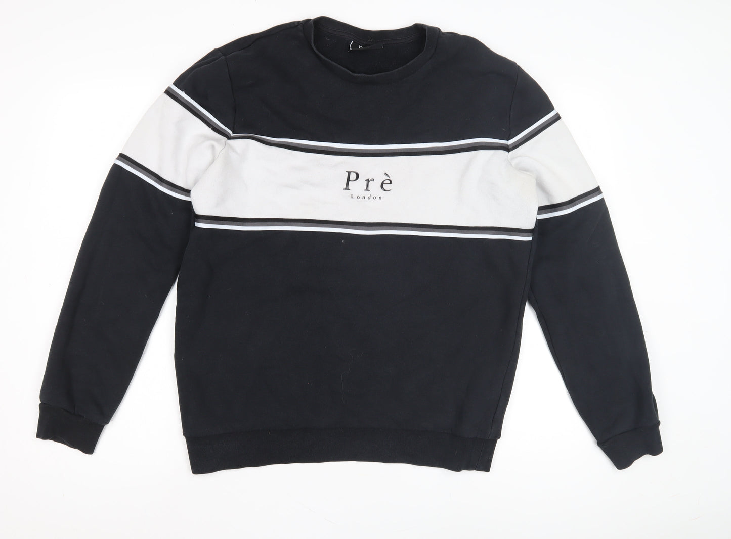 Prè London Men's Black Pullover Sweatshirt M
