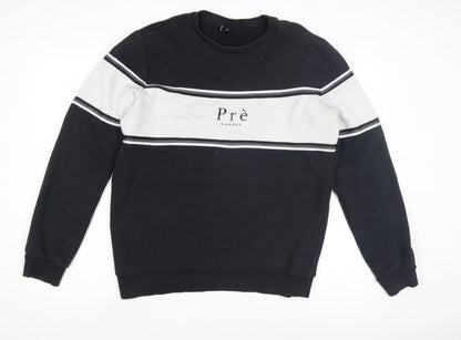 Prè London Men's Black Pullover Sweatshirt M