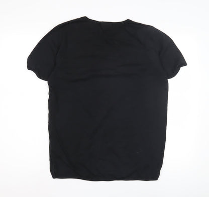 Womens UK Size M HUGO BOSS Black  T-Shirt