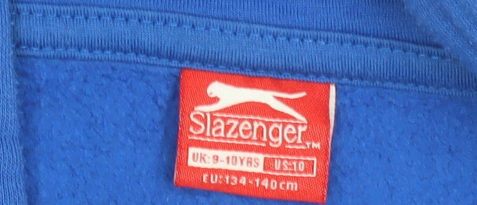 Slazenger Boys Blue Full Zip Hoodie 9-10 Years