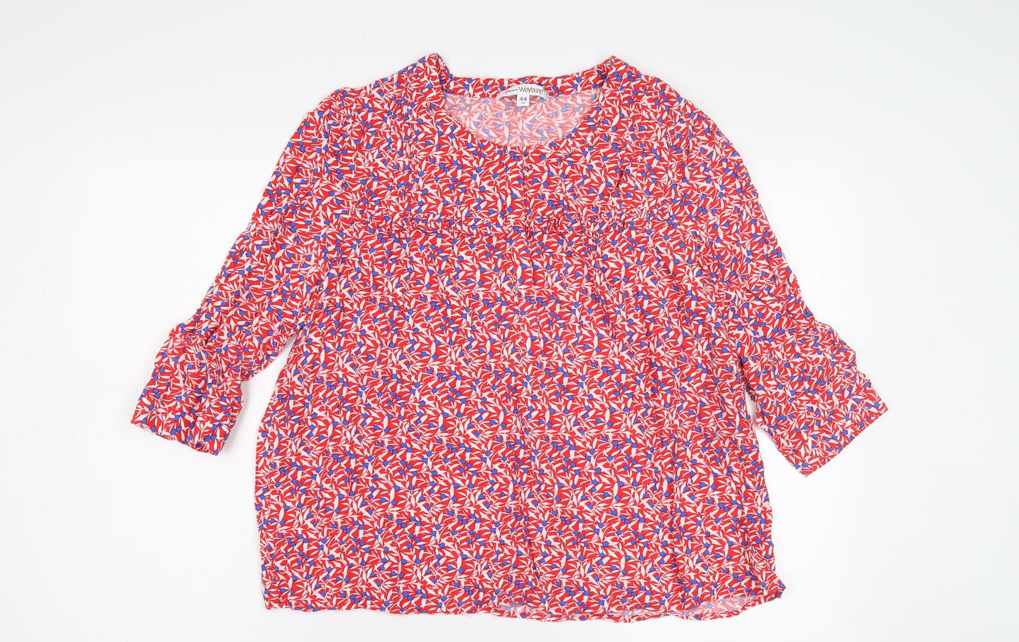 Womens UK Size 16 ANNE WEYBURN Multicoloured Tunic Blouse