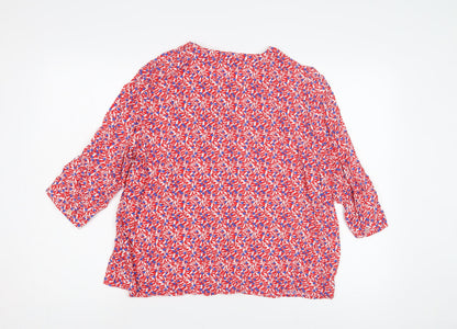 Womens UK Size 16 ANNE WEYBURN Multicoloured Tunic Blouse
