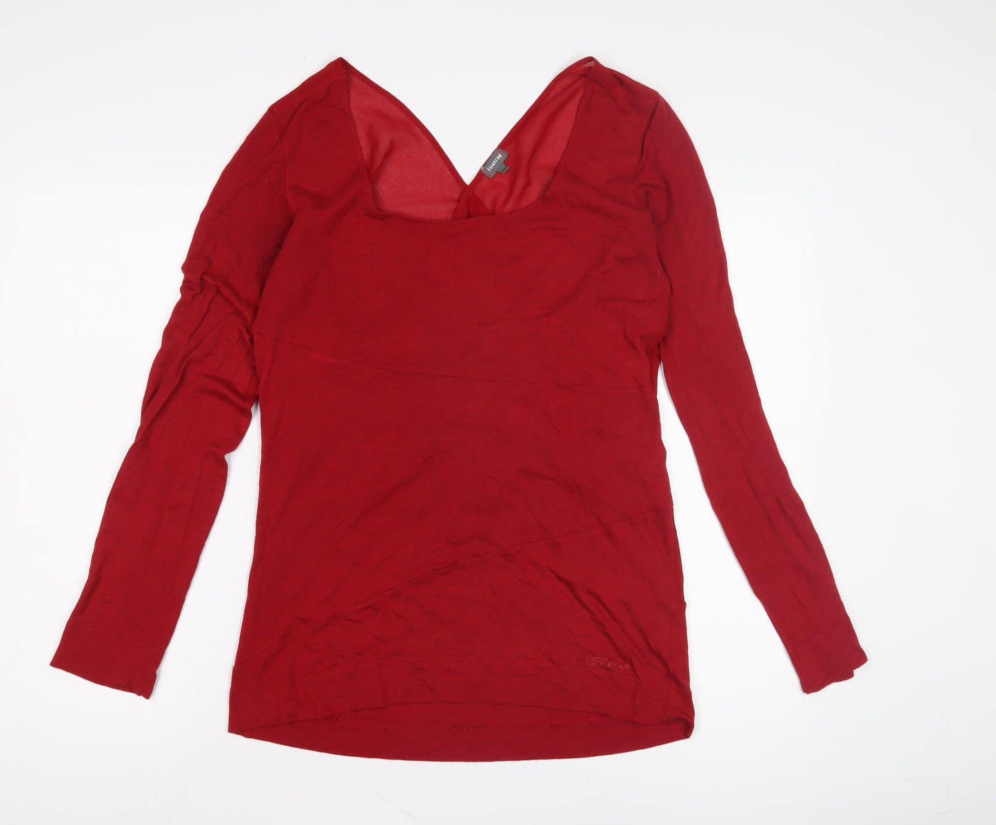 Firetrap Women's Red V-Neck Long Sleeve Top Size S