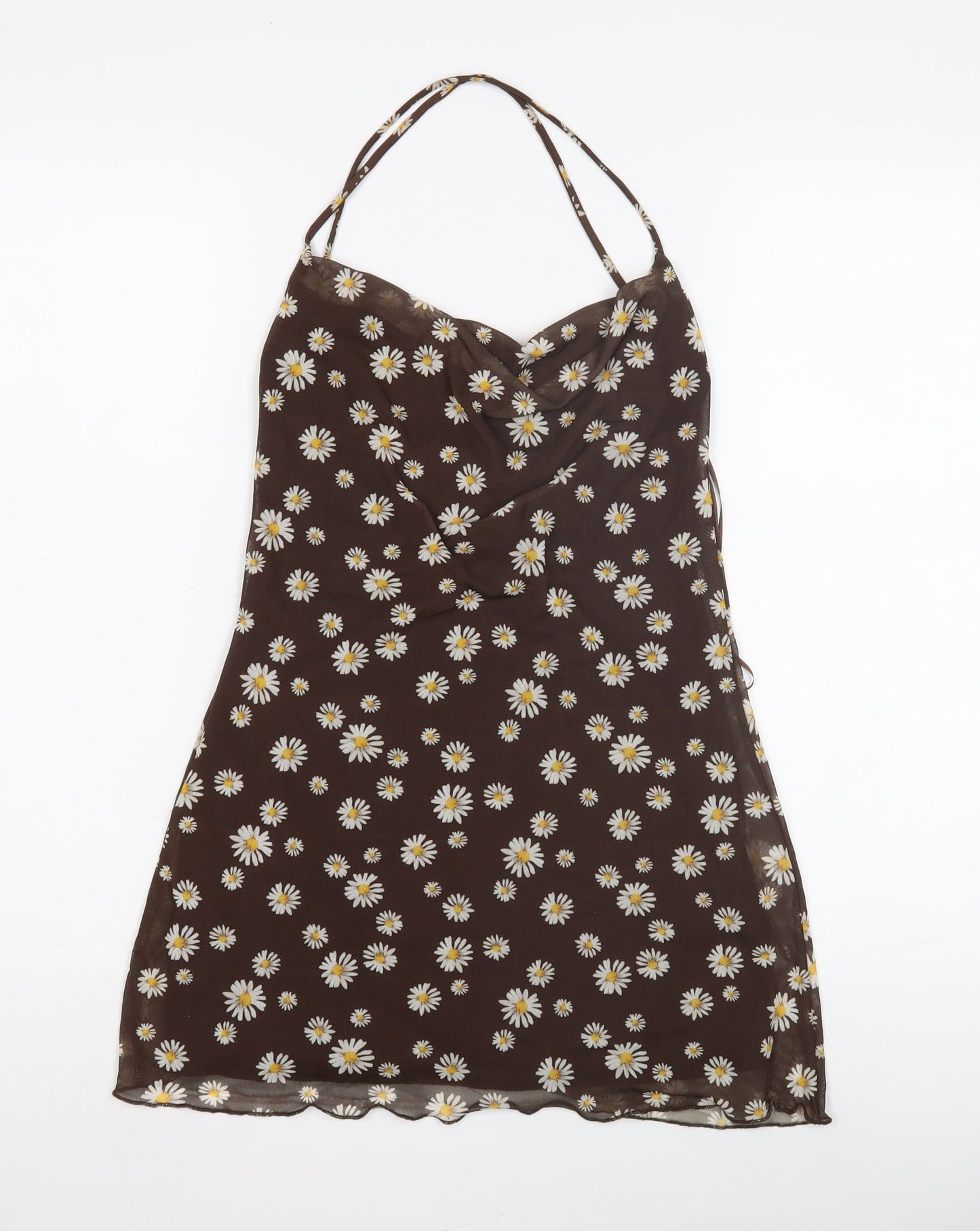 Womens UK Size XS Pull & Bear Brown Camisole Tank