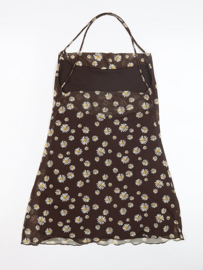 Womens UK Size XS Pull & Bear Brown Camisole Tank