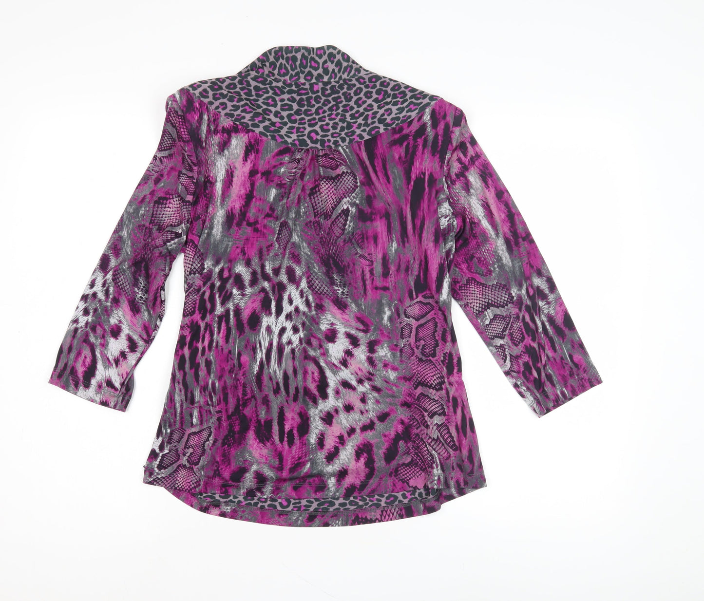 Womens UK Size 14 Marks and Spencer Multicoloured Wrap Blouse