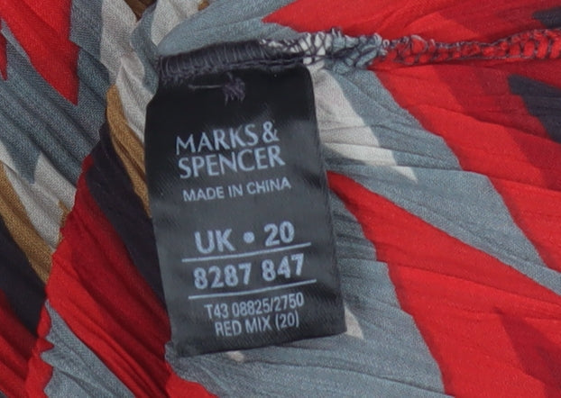 Womens UK Size 20 Marks and Spencer Multicoloured  Button-Up