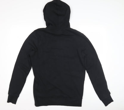 Mens UK Size S JACK & JONES Black Pullover Hoodie