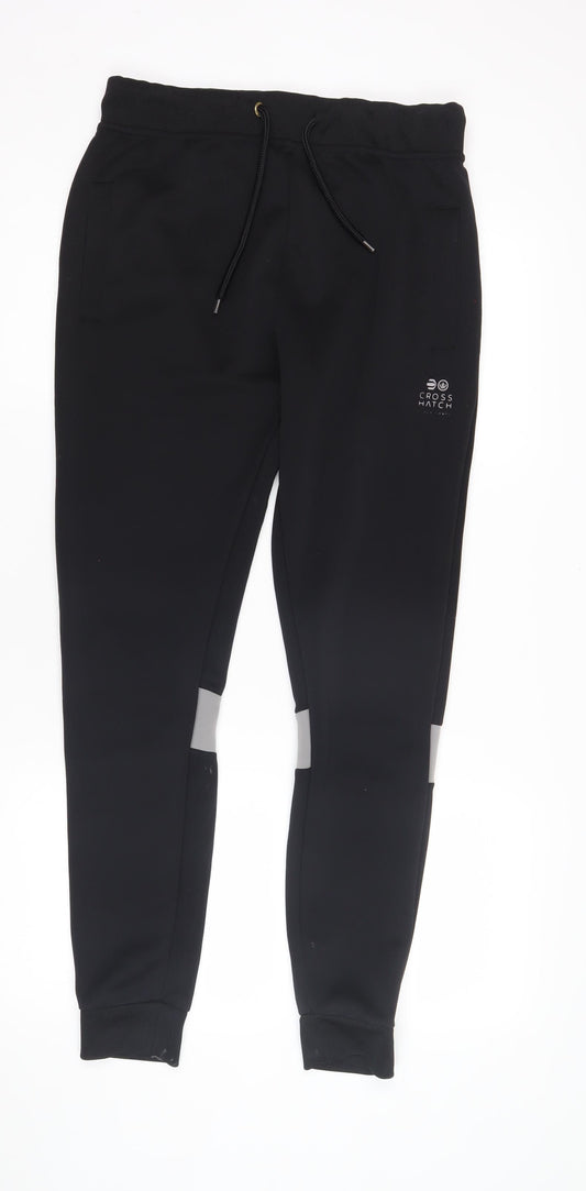 Crosshatch Men's Black Jogger Trousers M - Activewear