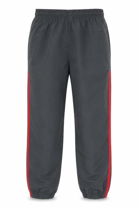 Front view of Adidas boys’ grey track pants 11-12 years