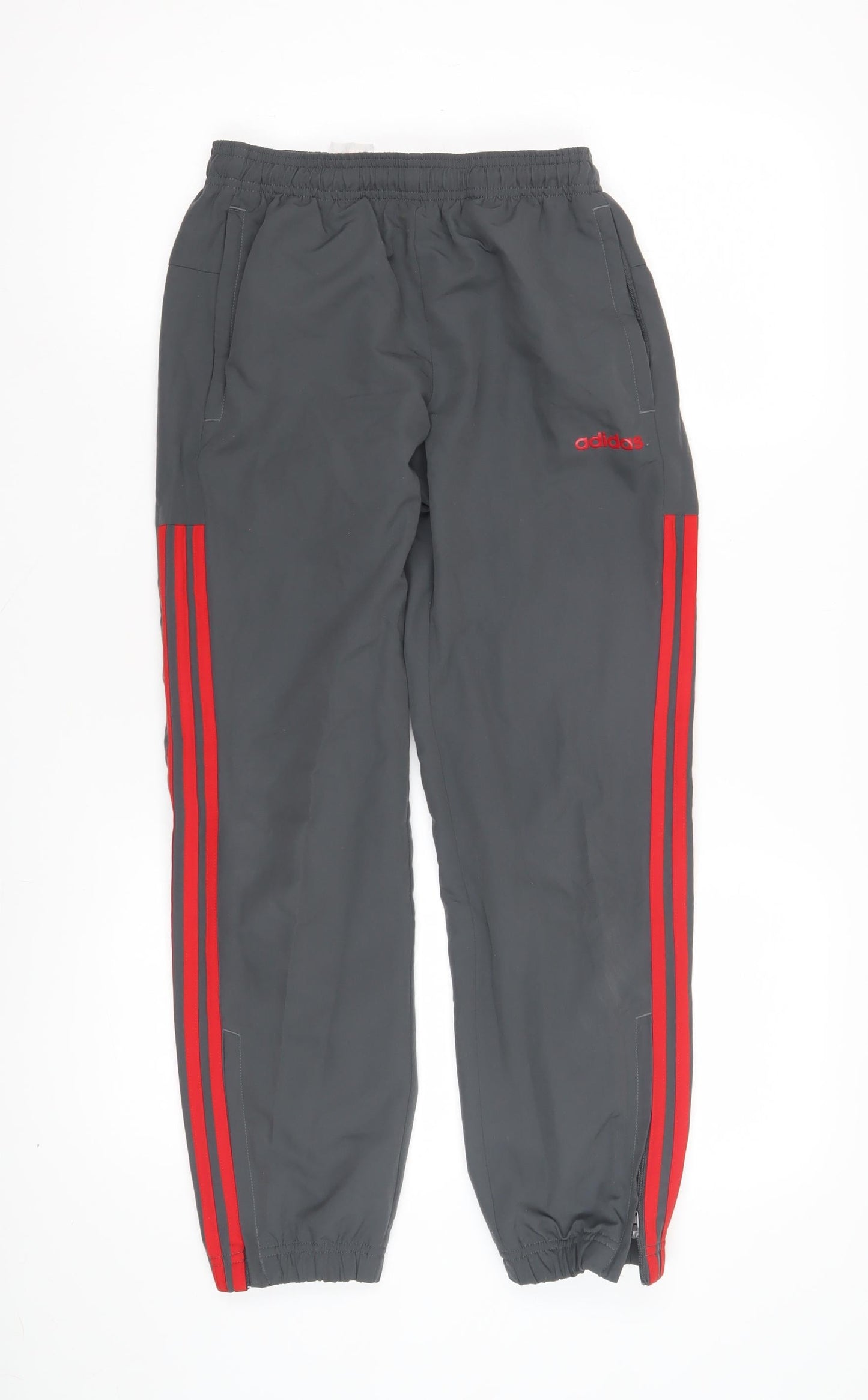 Adidas Boys Grey Track Pants 11-12 Years