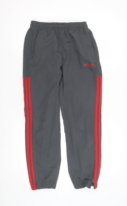 Adidas Boys Grey Track Pants 11-12 Years