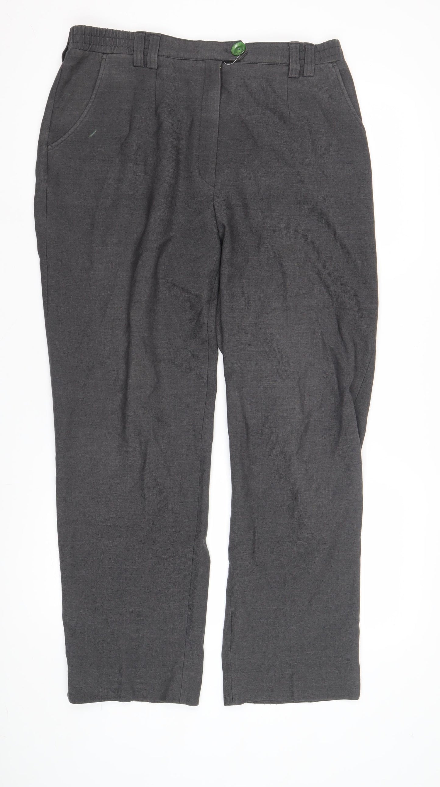 Michèle Grey Trousers, Size 18, Unisex Adults