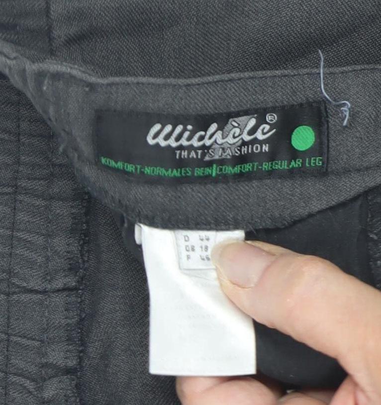 Michèle Grey Trousers, Size 18, Unisex Adults