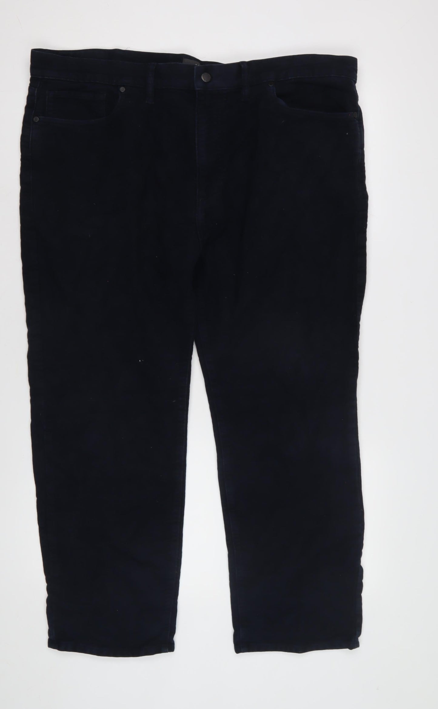 Marks and Spencer Men's Black Corduroy Trousers 42