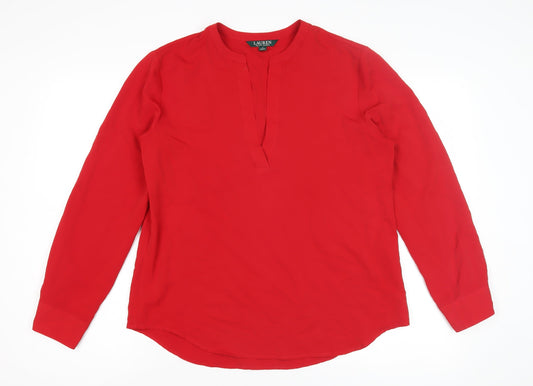 Womens UK Size M Lauren Ralph Lauren Red  Blouse