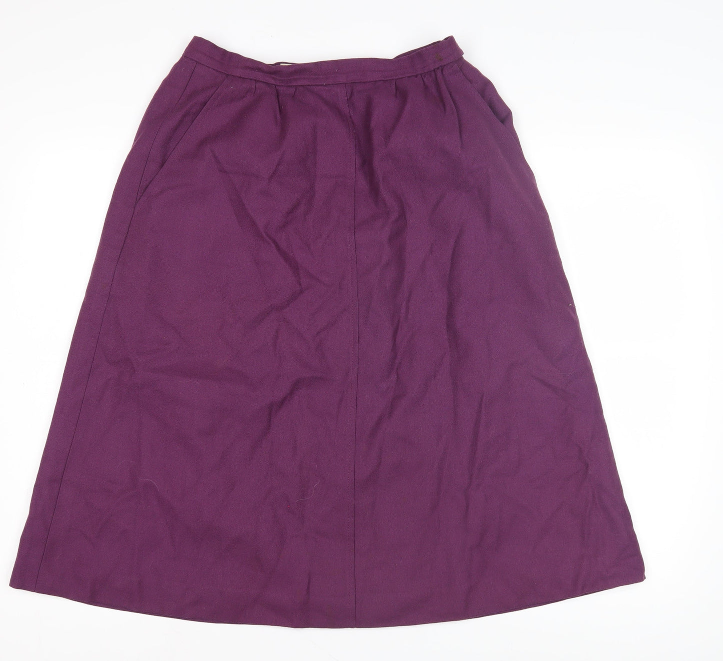 Jaeger Women's Purple Wool Skirt Size 12