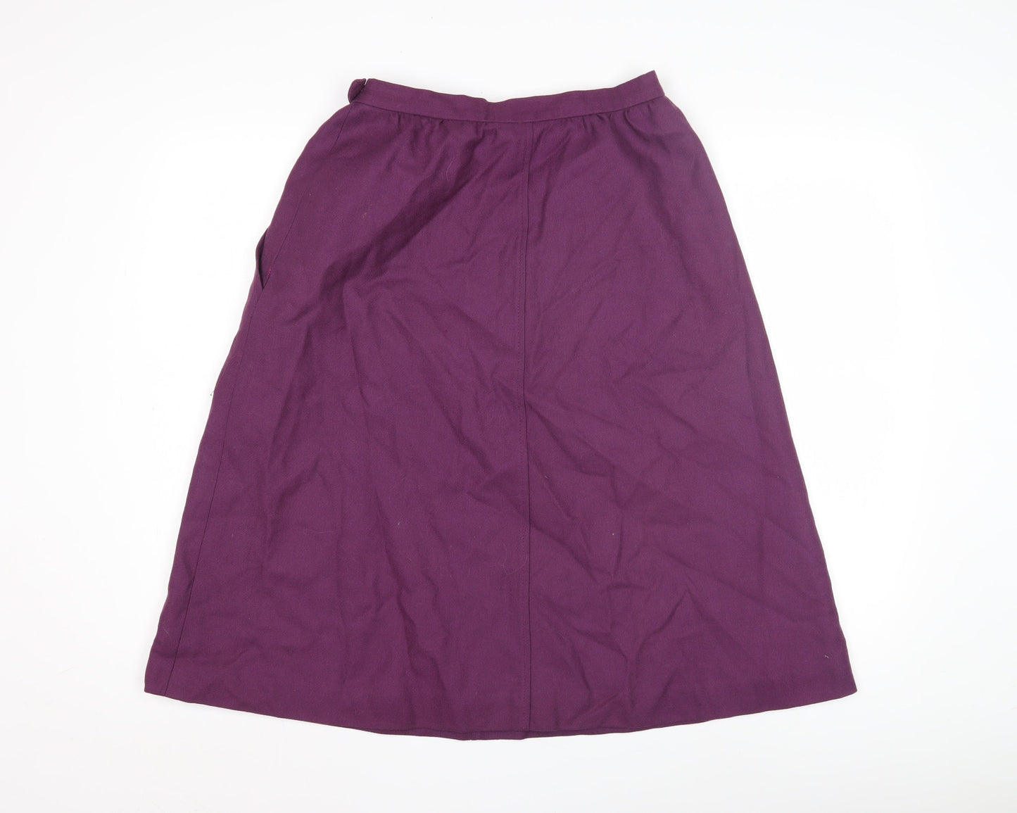 Jaeger Women's Purple Wool Skirt Size 12