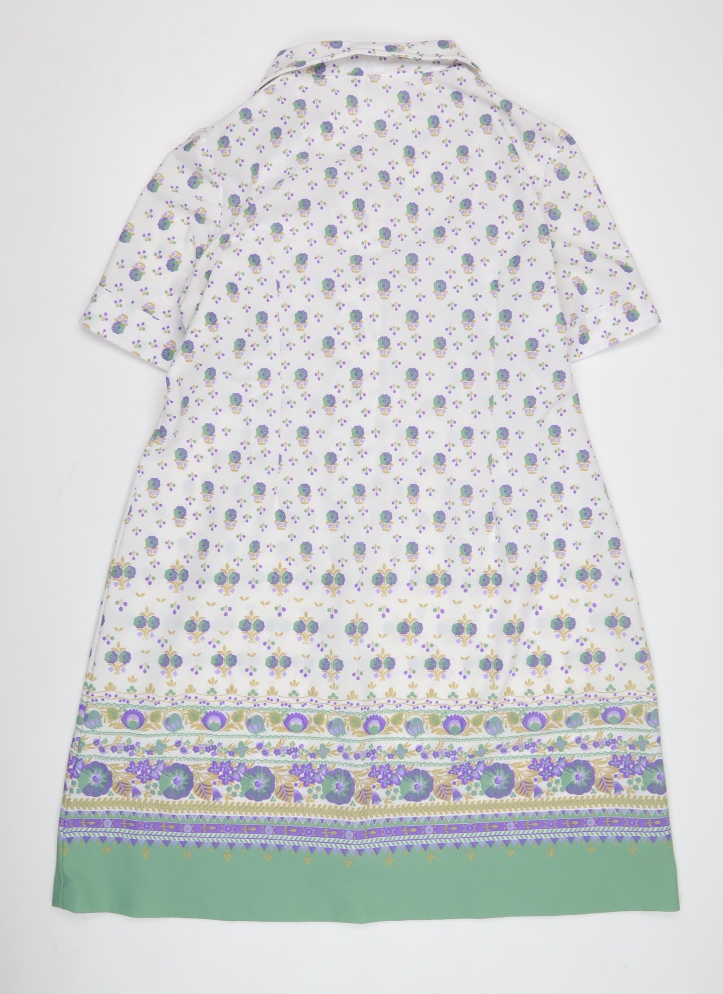 C&A Women's Multicoloured Floral Collared Dress, Size 24